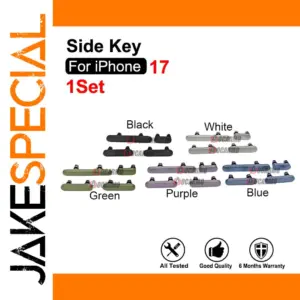 iPhone 17 Replacement Buttons Set in 5 Colors