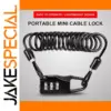Black Waterproof Zinc Alloy Bicycle Lock