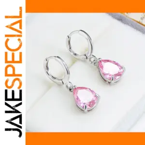 Elegant Waterdrop Earrings with Cubic Zirconia