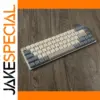 Retro Gray 127 PBT Low-Profile Keycap Set for MX