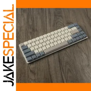 Retro Gray 127 PBT Low-Profile Keycap Set for MX