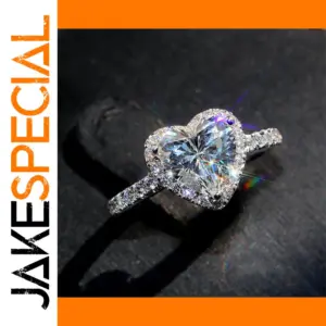 Silver Heart Ring for Women