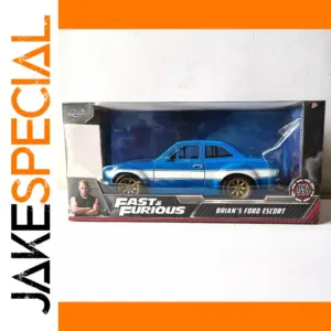 Blue Ford Escort Fast 8 Diecast Model 1:24 Scale