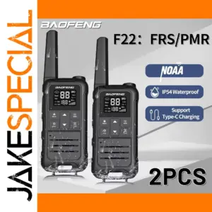 Black Outdoor Walkie-Talkie with NOAA Alerts