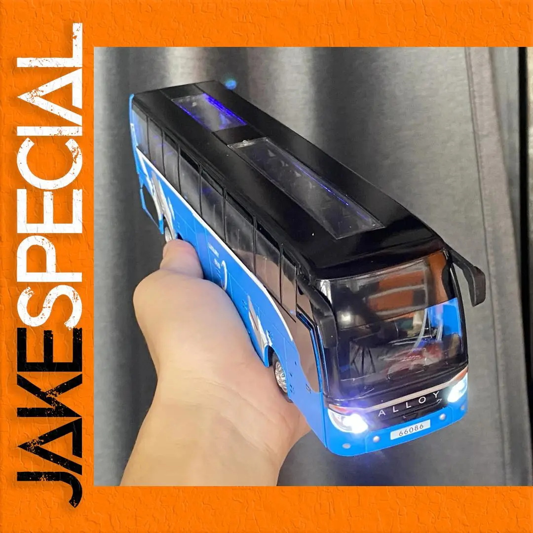 Leshue 1:30 Scale Alloy Bus Model in Blue 1 Leshue 1:30 Scale Alloy Bus Model in Blue