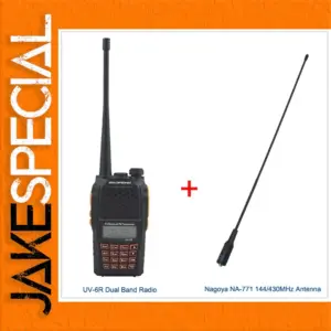 Rugged Dual-Band Walkie-Talkie 136-174/400-520 MHz