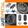 Stylish 4-Piece Hub Cap Set for Vehicle Wheels