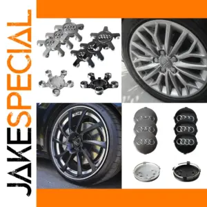 Stylish 4-Piece Hub Cap Set for Vehicle Wheels