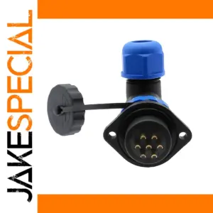 IP68 Waterproof Connector with 2-Hole Flange