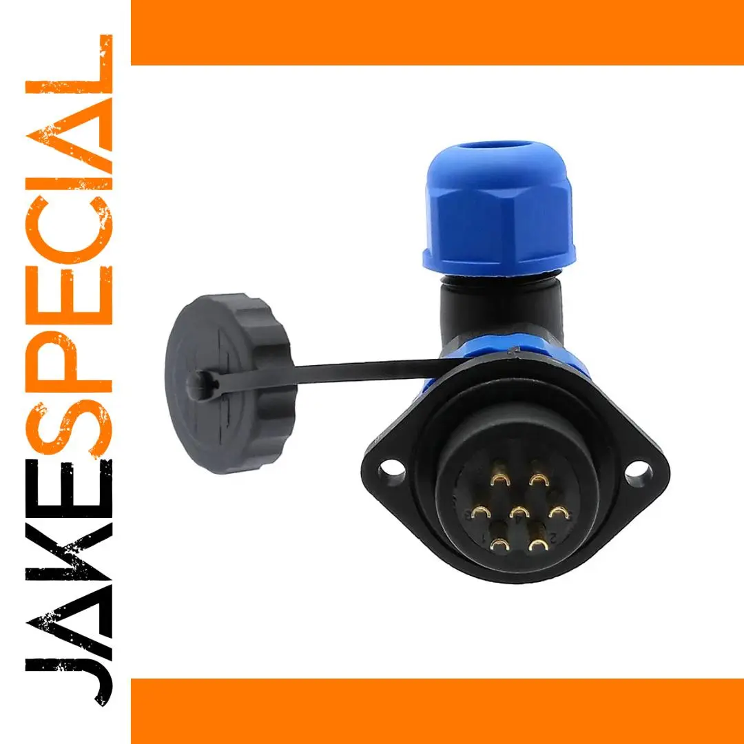 IP68 Waterproof Connector with 2-Hole Flange 1 IP68 Waterproof Connector with 2-Hole Flange