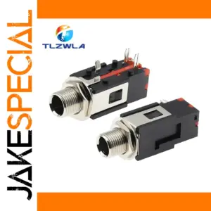 Right-Angle 1/4" Stereo Audio Connector