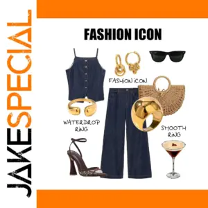 Stainless Steel Gold Jewelry Set JDE2405019