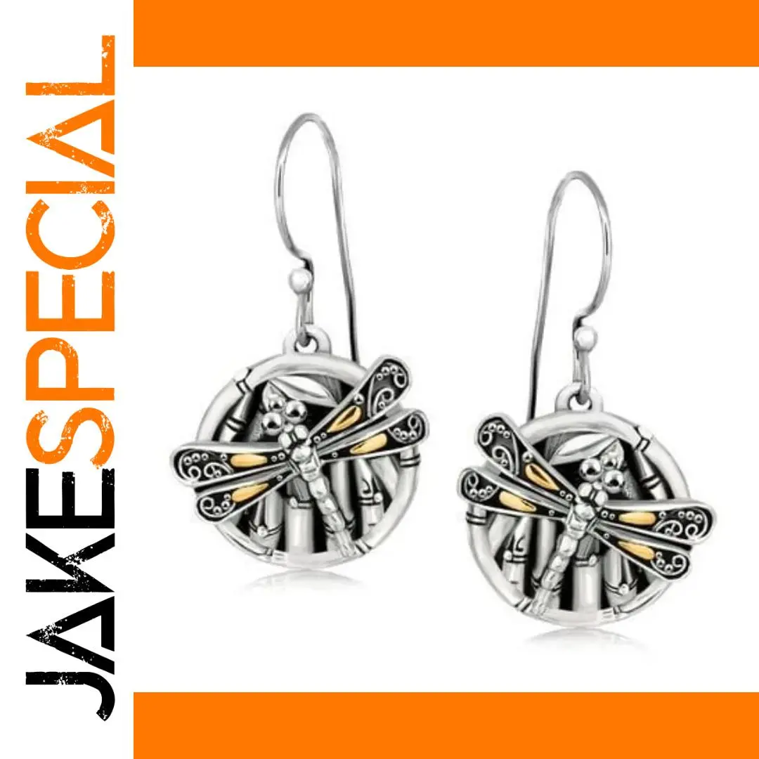 Vintage Zinc Alloy Dragonfly Earrings 1 Vintage Zinc Alloy Dragonfly Earrings