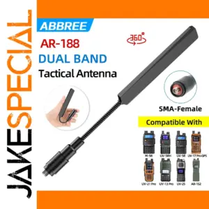 ABBREE AR-188 SMA Female Dual-Band Outdoor Antenna
