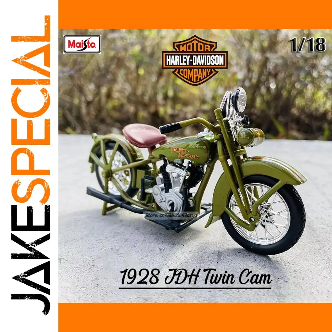 Vintage Harley-Davidson JDH Twin Cam 1:18 Diecast Model 1 Vintage Harley-Davidson JDH Twin Cam 1:18 Diecast Model