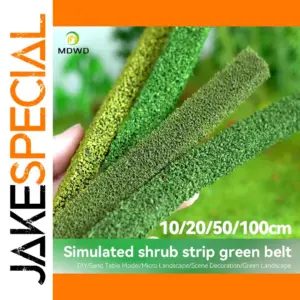 Miniature Green Shrub Fence Set for Dioramas