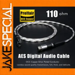 Premium 110 Ohm Digital XLR Cable with Gold Connectors