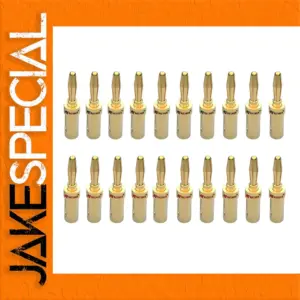 Premium 24K Gold Banana Connectors for Audio