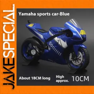 Vibrant Blue Yamaha GP Diecast Motorcycle Model