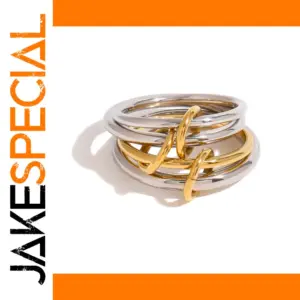 Modern Unisex Stainless Steel Multi-Layer Ring