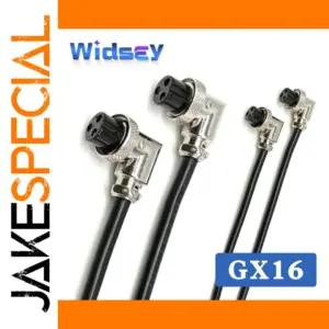 GX16 Bend Female Connector 2-9 Pin, M16 Aviation