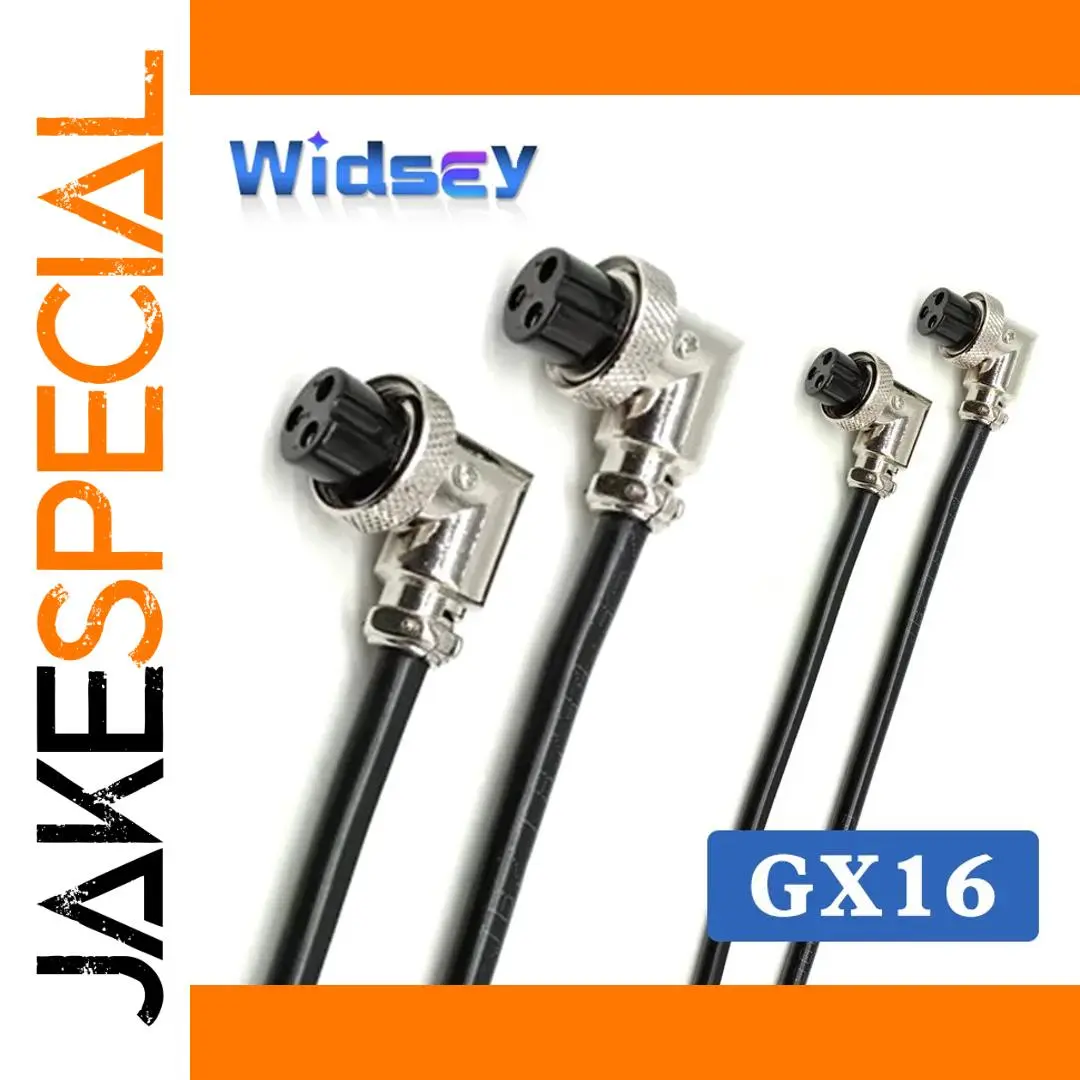 GX16 Bend Female Connector 2-9 Pin, M16 Aviation 1 GX16 Bend Female Connector 2-9 Pin, M16 Aviation