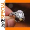 Silver Watch-Inspired Ring with Zircon 6-10