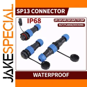 Industrial Waterproof Connector Set with Multiple Pins