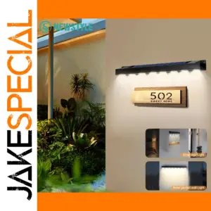 Modern Outdoor Solar Wall Light with 8 LEDs