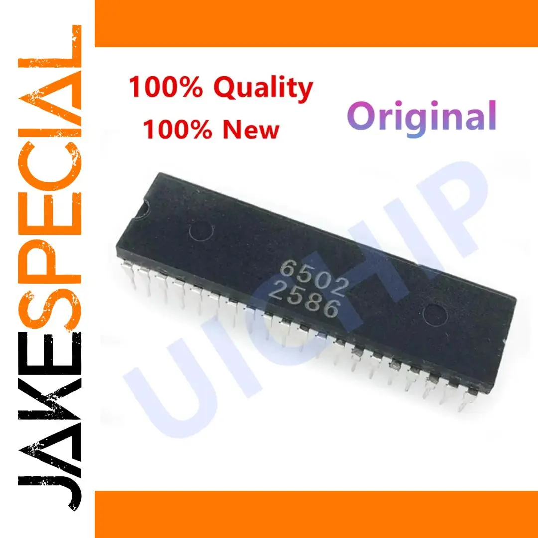 MOS6502A DIP-40 Microprocessor Chip 1 MOS6502A DIP-40 Microprocessor Chip