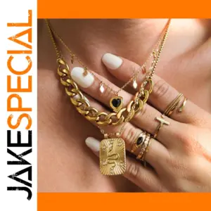 Luxury Gold Stainless Steel Cuban Chain Necklace