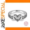 Elegant Silver Heart Ring with AAA Cubic Zirconia