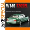 Vibrant Green Mercedes-Benz W140 320SEL Model