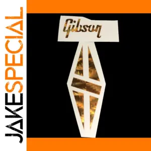 Gold Diamond Guitar Decal in Metallic Finish