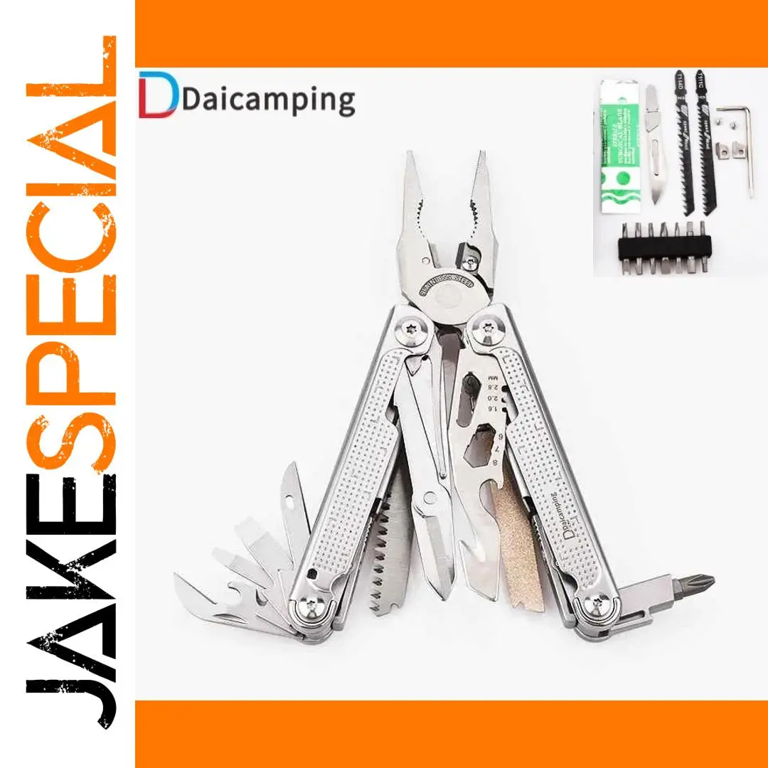 Daicamping DL302 Multi-Tool with Stainless Steel Features 1 Daicamping DL302 Multi-Tool with Stainless Steel Features
