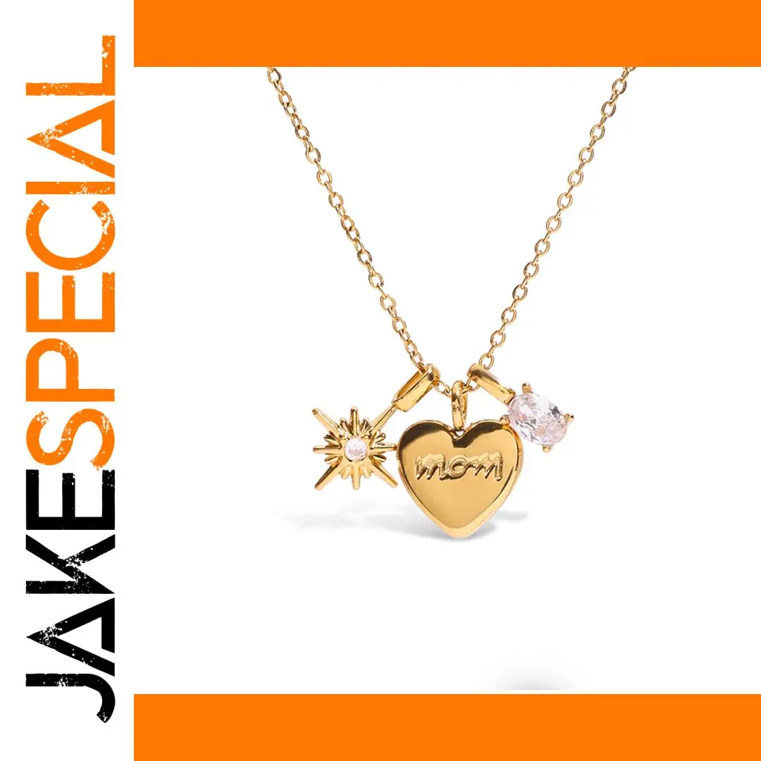 Stainless Steel Gold Mom Necklace 1 Stainless Steel Gold Mom Necklace