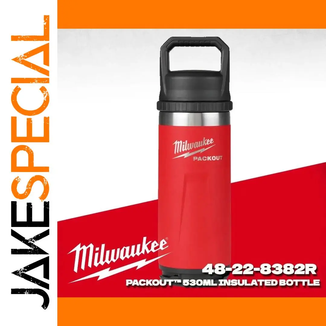 Milwaukee PACKOUT™ 18 oz Insulated Stainless Bottle 1 Milwaukee PACKOUT™ 18 oz Insulated Stainless Bottle