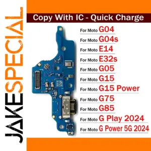 Motorola G04, G04s, E14 Flex Cable Charging Port