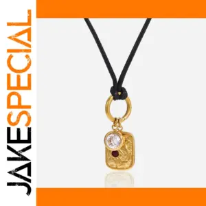 Elegant Stainless Steel Women's Necklace with Zirconia