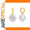 Stainless Steel Pearl Drop Earrings
