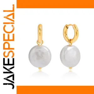 Stainless Steel Pearl Drop Earrings