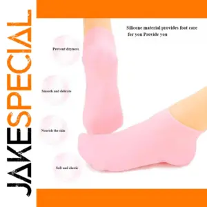 Pink Silicone Foot Socks for Moisturizing