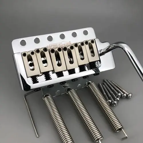 Wilkinson Chrome Tremolo Guitar Bridge with Adjustable Saddles 8 Wilkinson Chrome Tremolo Guitar Bridge with Adjustable Saddles - Image 8