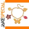 Stainless Steel Butterfly Charm Bracelet