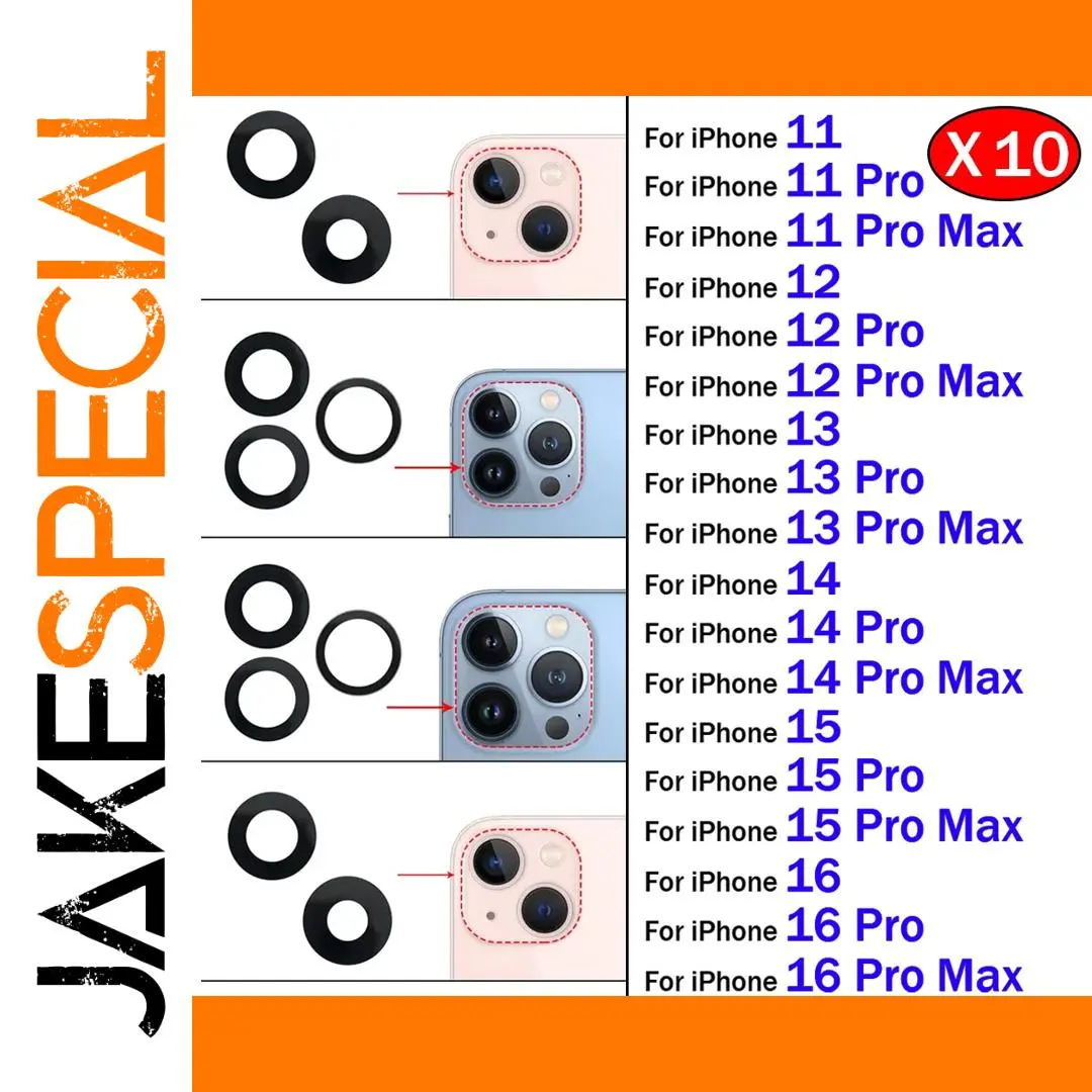 iPhone Camera Lens Replacement Set for Models 11-16 1 iPhone Camera Lens Replacement Set for Models 11-16