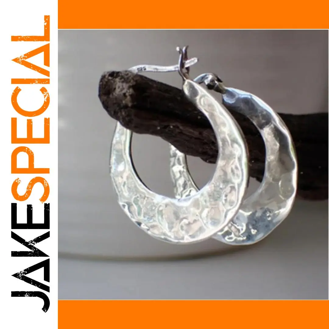 Vintage Silver Crescent Moon Drop Earrings 1 Vintage Silver Crescent Moon Drop Earrings