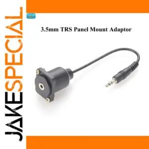 3.5mm Panel Mount Extension Cable 0.2m