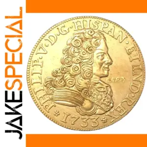 Replica 1733 Spain 4 Escudos Coin from Seville