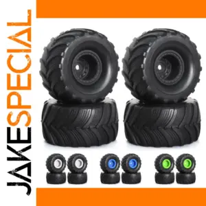 RC 1/18 & 1/24 Scale Tire & Rim Set 52mm