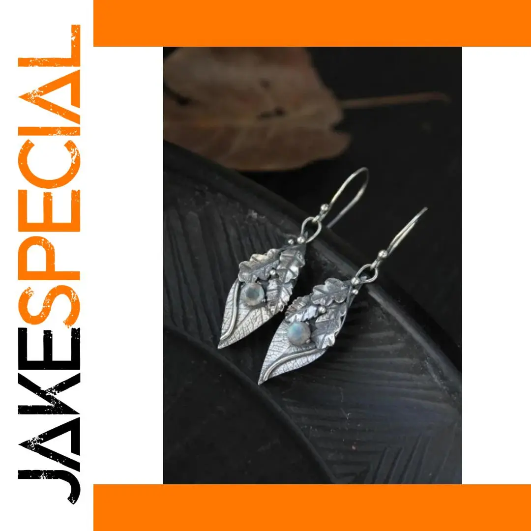 Vintage Leaf Flower Drop Earrings for Women 1 Vintage Leaf Flower Drop Earrings for Women